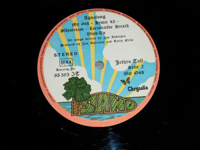 画像: JETHRO TULL - AQUALUNG ( Ex++/Ex++ Looks:Ex+++) /  1971 WEST-GERMANY ORIGINAL "PINK RIM Label"  Used LP 