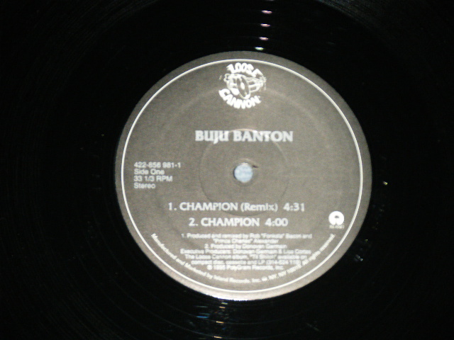 画像: BUJU BANTON - CHAMPION  ( MINT-/MINT) /  1995  US AMERICA  ORIGINAL Used LP 