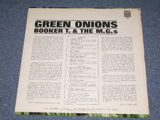 画像: BOOKER T.& THE MG'S - GREEN ONIONS / 1962 US ORIGINAL MONO Used LP 