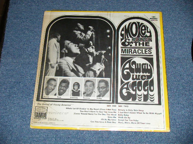 画像: SMOKEY ROBINSON and The MIRACLES - AWAY WE A GO GO (Ex+++/Ex+++) / 1966 US AMERICA ORIGINAL STEREO   Used LP
