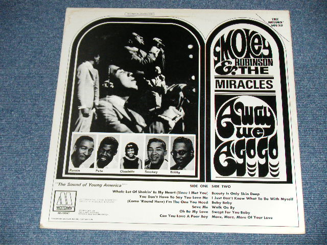 画像: SMOKEY ROBINSON and The MIRACLES - AWAY WE A GO GO (Ex+++/MINT- ) /  US AMERICA RESSUE STEREO   Used LP