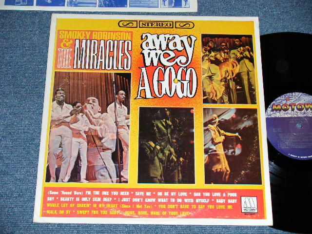 画像1: SMOKEY ROBINSON and The MIRACLES - AWAY WE A GO GO (Ex+++/MINT- ) /  US AMERICA RESSUE STEREO   Used LP