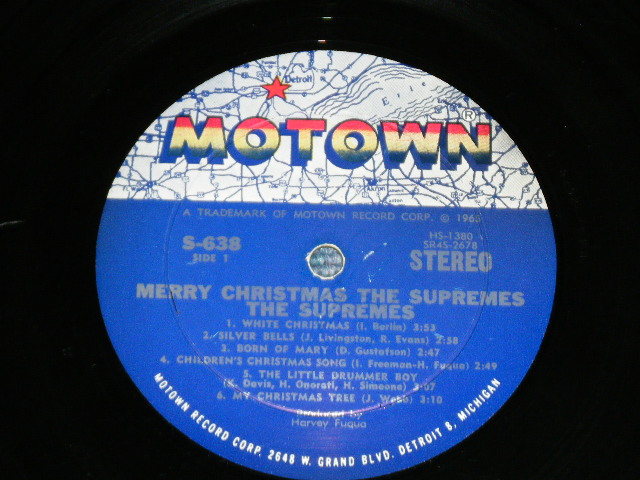 画像: THE SUPREMES - MERRY CHRISTMAS ( Ex++/Ex Looks:Ex- BB HOLE,Cut Out,Edge Split )  / 1965 US AMERICA ORIGINAL STEREO Used LP
