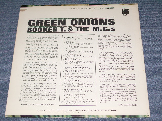 画像: BOOKER T.& THE MG'S - GREEN ONIONS / 1968 Version? US AMERICA 2nd Press "YELLOW with 1984 Label" STEREO Used LP 