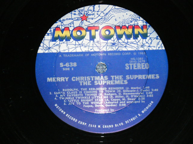 画像: THE SUPREMES - MERRY CHRISTMAS ( Ex++/Ex Looks:Ex- BB HOLE,Cut Out,Edge Split )  / 1965 US AMERICA ORIGINAL STEREO Used LP