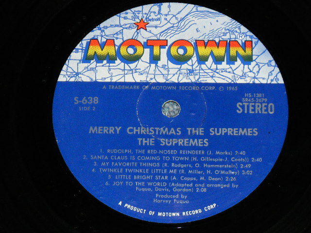 画像: THE SUPREMES - MERRY CHRISTMAS ( Ex++/Ex++ Looks:Ex+ )  / 1965 US AMERICA ORIGINAL "MONO Jacket with STEREO Seal on FRONT Cover" STEREO Used LP