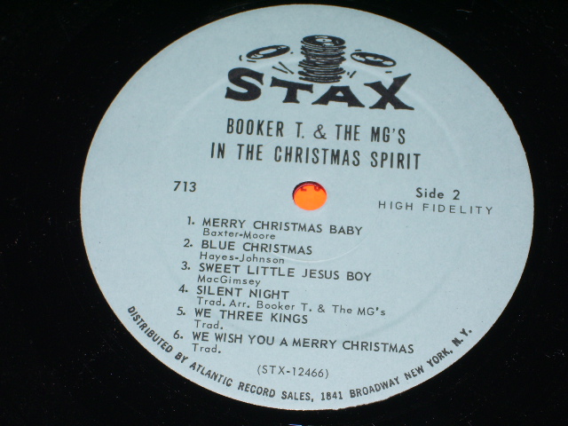 画像: BOOKER T.& THE MG'S - IN THE CHRISTMAS SPIRIT / 1967 US ORIGINAL Promo Blue Label MONO LP 