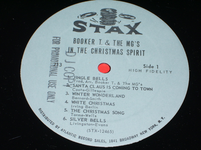 画像: BOOKER T.& THE MG'S - IN THE CHRISTMAS SPIRIT / 1967 US ORIGINAL Promo Blue Label MONO LP 