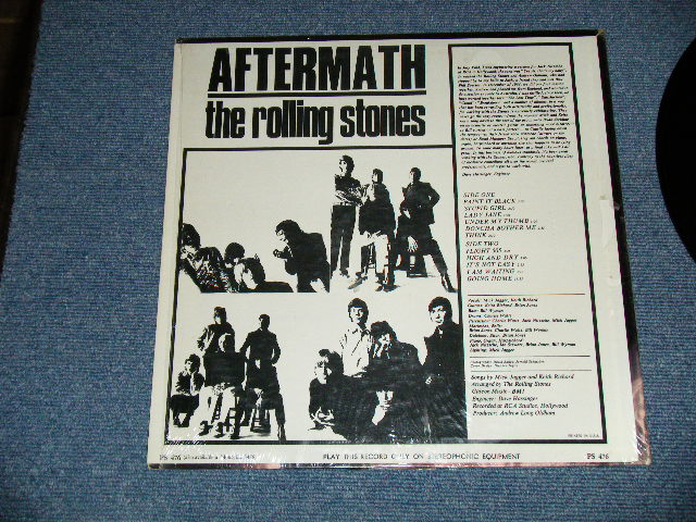 画像: ROLLING STONES - AFTERMATH ("STEREO PS-476" & "LONDON" Logo on Top Frony Cover &  "NO Credit at BOTTOM Label" )   ( Matrix # ZAL 7259-1A / ZAL 7260- 1B) ( MINT-/MINT- )  / 1966 US AMERICA ORIGINAL "BOXED LONDON BLUE Label" STEREO   Used LP 