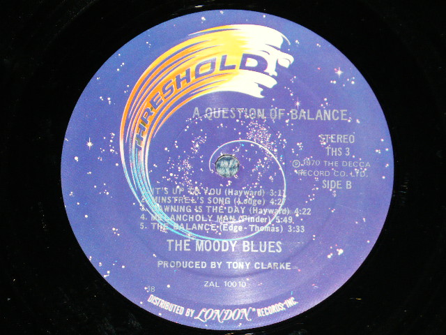 画像: The MOODY BLUES -   A QUESTION OF BALANCE ( Ex+/Ex+++ Edge Split )  / 1970 US AMERICA ORIGINAL  Used LP