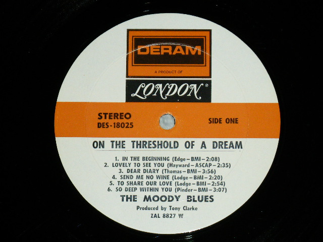 画像: The MOODY BLUES -  ON THE THRESHOLD OF A DREAM  : With BOOKLET  ( Ex+/Ex+++ edge Split) / 1969 US AMERICA ORIGINAL "EXPORT Embothed Front "Used LP 