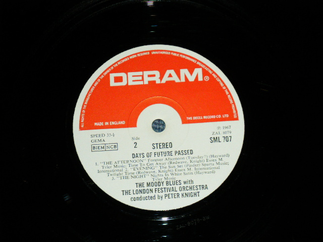 画像: The MOODY BLUES -  DAYS OF FUTURE PASSED (Matrix# 3W/3W ) ( Ex++/MINT-)  / 1967 UK ENGLAND ORIGINAL "STEREO" Used LP