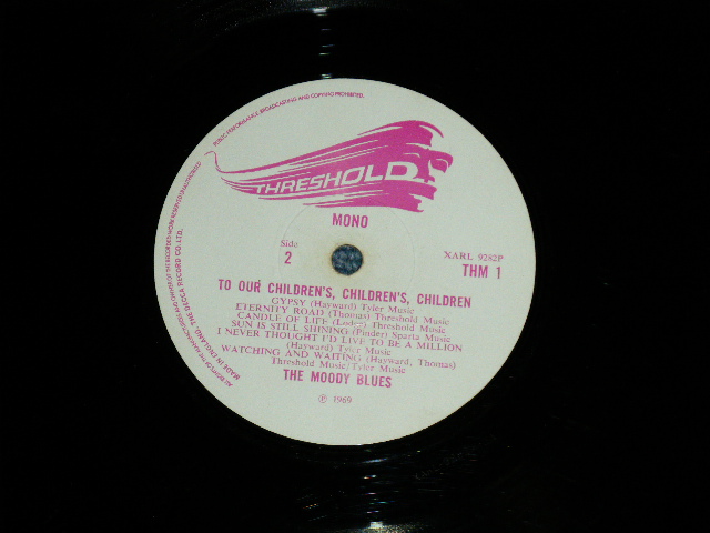 画像: The MOODY BLUES - TO OUR CHILDREN'S CHILDREN’S CHILDERN : With INSERTS  (Matrix# 3A/2A ) ( VG++/Ex++)  / 1969 UK ENGLAND ORIGINAL "MONO" Used LP