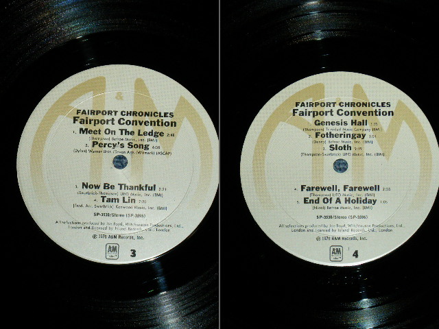 画像: FAIRPORT CONVENTION - FAIRPORT CHRONICLES  (  Ex++/Ex+++ )  / 1974? US AMERICA 2nd Press Label Used  2-LP's 