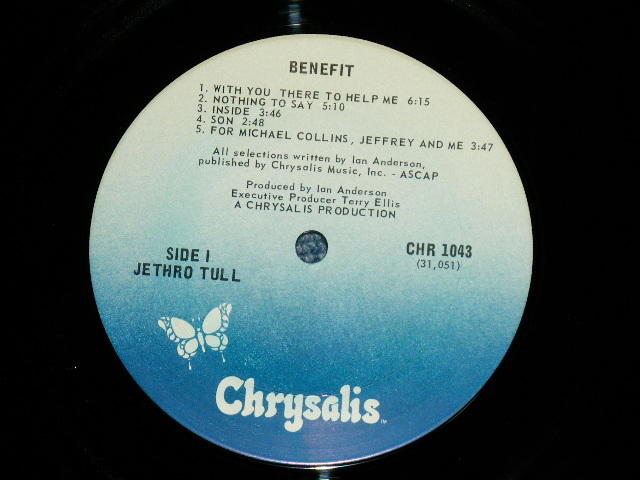 画像: JETHRO TULL - BENEFIT ( Ex+,Ex/Ex+++ )  /  1977 US AMERICA  ORIGINAL "BLUE Label"  Used LP 