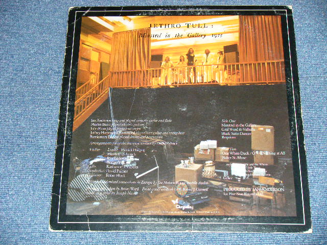 画像: JETHRO TULL - MINSTREL IN THE GALLERY  ( Ex+/Ex+++ ) / 1975 US AMERICA ORIGINAL "GREEN Label" Used L