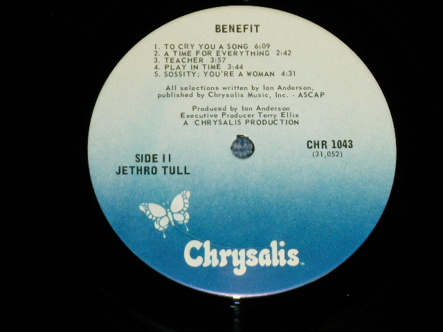 画像: JETHRO TULL - BENEFIT ( Ex+,Ex/Ex+++ )  /  1977 US AMERICA  ORIGINAL "BLUE Label"  Used LP 