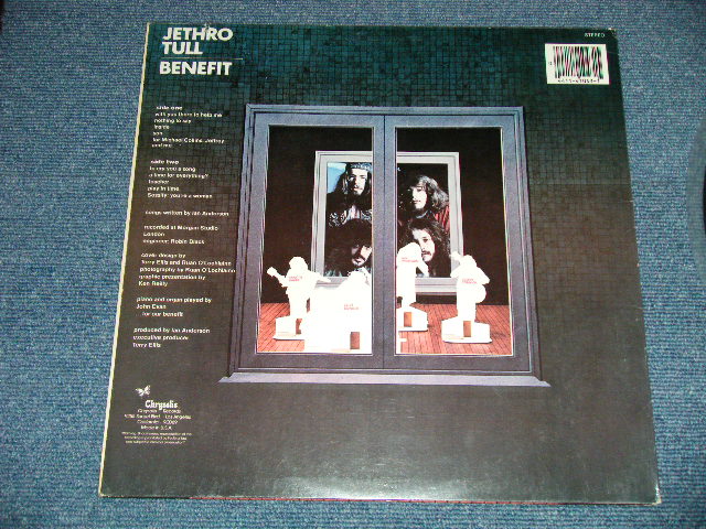 画像: JETHRO TULL - BENEFIT ( Ex+++/MINT-  Cutout) /  1983 US AMERICA  REISSUE "WHITE Label"  Used LP 