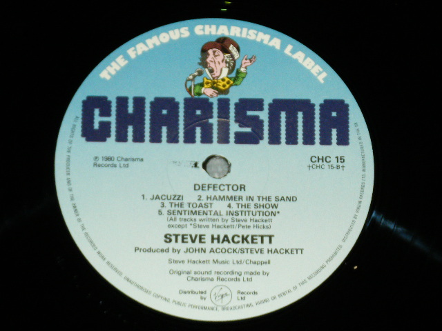 画像: STEVE HACKETT ( GENESIS,ASIA,GTR )  - DEFECTOR　 ( Ex+++/MINT-) / 1980 UK ENGLAND ORIGINAL Used LP 