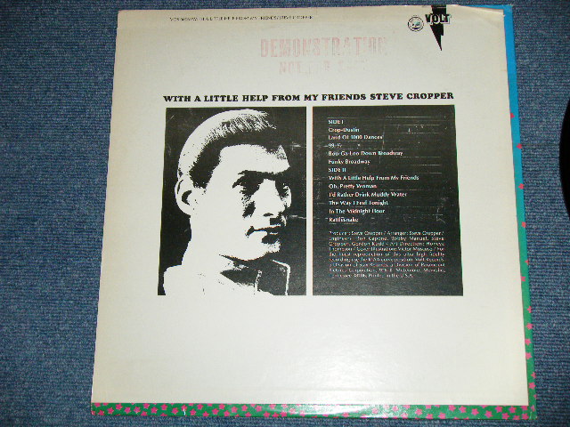 画像: STEVE CROPPER (BOOKER T.&THE MG'S) -  WITH A LITTLE FROM MY FRIEND ( Ex++/MINT- )  / 1974 US AMERICA ORIGINAL "BLUE Label" "PROMO"  Used  LP    