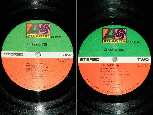 画像: YES  -  CLASSICS +Bonus EP ( Ex++/MINT-)  / 1981 US AMERICA ORIGINAL Used  LP  with EP  