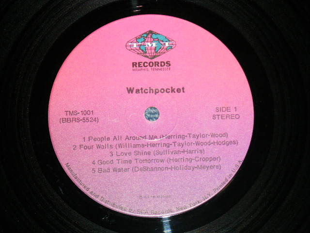 画像: WATCHPOCKET -WATCHPOCKET (GREAT AMERICAN ROOTS ROCK :MEMPHIS SOUNDS : With STEVE CROPPER )( Ex++/MINT- : Cut Out,EDSP) / 1972 US AMERICA ORIGINAL Used  LP 