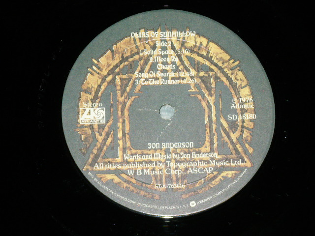 画像: JON ANDERSON ( of YES )  -  OLIAS OF SUNHILLOW ( Ex+++/MINT-)   / 1976  US AMERICA ORIGINAL Used  LP 