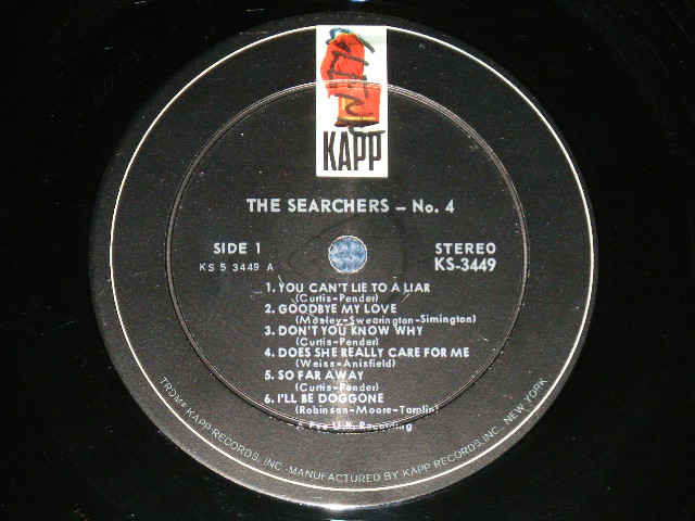 画像: THE SEARCHERS - No.4  ( Ex/Ex+,Ex+++ ) / 1965 US AMERICA ORIGINAL "STEREO" Used LP 
