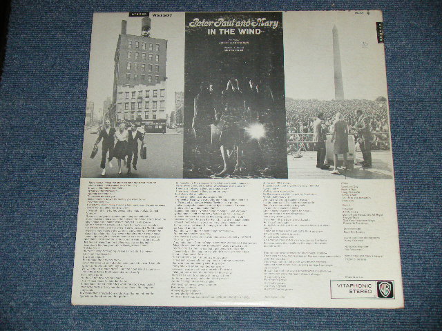 画像: PP&M PETER PAUL & MARY - IN THE WIND (Ex++/Ex+++ : STAPOBC) / 1963 US AMERICA ORIGINAL 1st Press "GOLD Label" "STEREO" Used  LP 