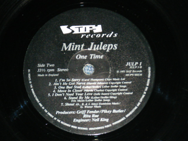 画像: MINT JULEPS (Female Acapella Group) - ONE TIME ( Ex/Ex++) / 1985 UK ENGLAND ORIGINAL Used LP 