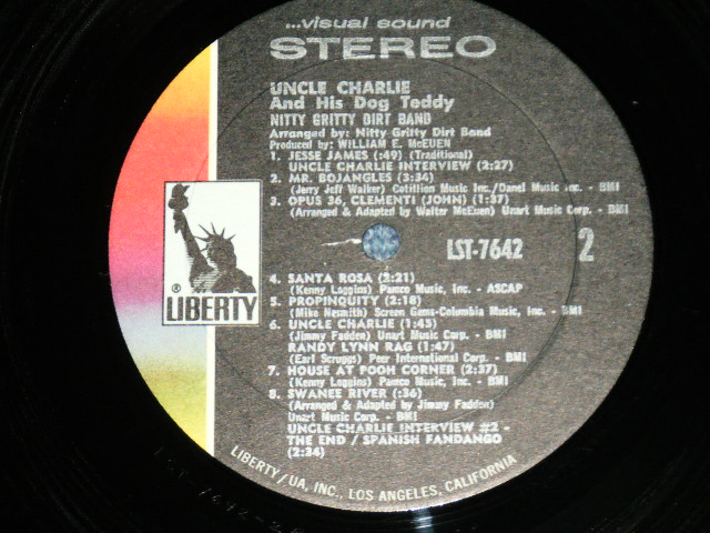 画像: NITTY GRITTY DIRT BAND - UNCLE CHARLIE & His DOG TEDDY ( Ex+++/Ex+++ ) / 1970 US AMERICA ORIGINAL Used LP