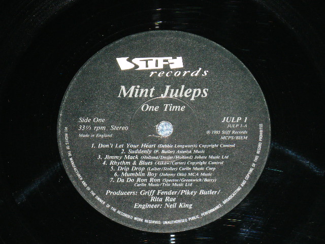 画像: MINT JULEPS (Female Acapella Group) - ONE TIME ( Ex/Ex++) / 1985 UK ENGLAND ORIGINAL Used LP 
