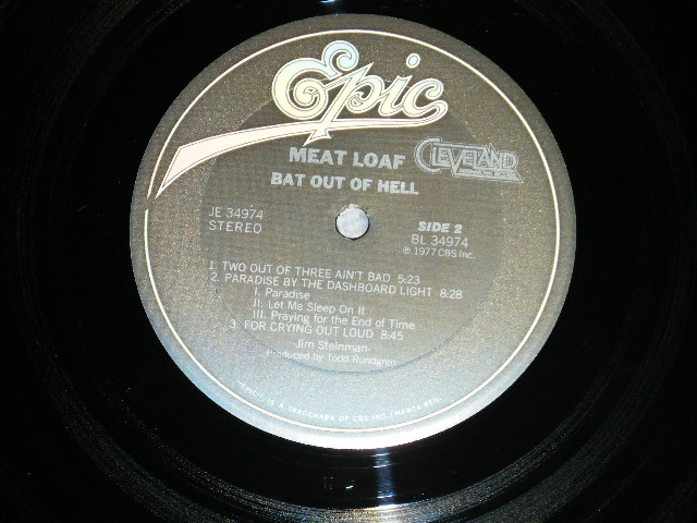 画像: MEAT LOAF - BAT OUT OH HELL ( Ex+++/MINT-) / 1977 US AMERICA ORIGINAL Used LP 