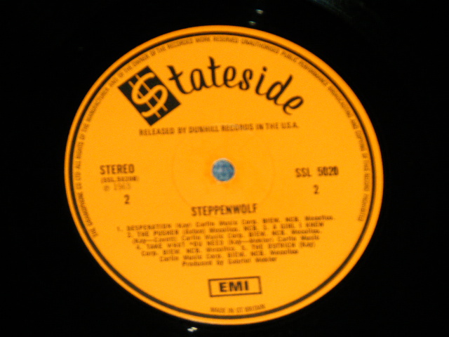 画像: STEPPENWOLF - 1st Debut Album STEPPENWOLF (Matrix # A-1G/B-1G )  (  With TITLE on Front Cover )  (Ex++/Ex+++ ) / 1970 UK ENGLAND REISSUE  Used  LP 