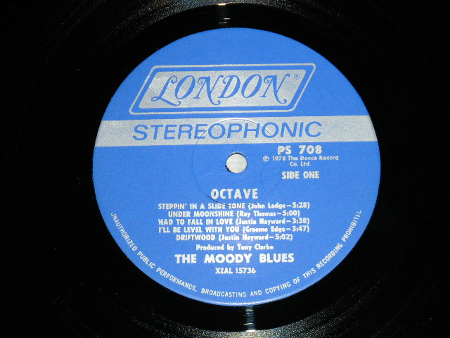 画像: The MOODY BLUES - OCTAVE  ( Ex++/MINT-)  / 1978 US AMERICA  ORIGINAL  ”BLUE LABEL"  STEREO   Used LP