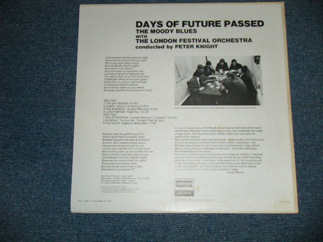 画像: The MOODY BLUES -  DAYS OF FUTURE PASSED (Matrix# 17W/17W ) ( Ex+++/MINT-)  / 1967 EARLY Released Version  US AMERICA ORIGINAL  1st Press " DERAM on Top Half of Label" "Boxed STEREO Logoon CENTER BOTTOM Label" Used LP