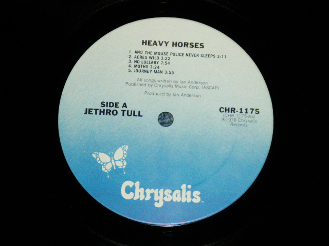 画像: JETHRO TULL -  HEAVY HORSES  ( Ex-/Ex+++ )  /  1978 US AMERICA  ORIGINAL "BLUE Label"  Used LP 