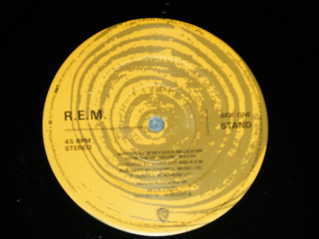 画像: R.E.M. -  STAND ( MINT-/MINT-) / 1989 UK ENGLAND ORIGINAL Used 12" 