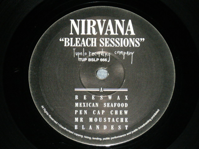 画像: NIRVANA - BLEACH SESSIONS ( Ex++/Ex++ )  / 199? EEC EUROPE ORIGINAL Used LP