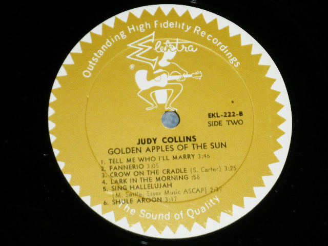 画像: JUDY COLLINS - GOLDEN APPLES OF THE SUN  ( Ex+++/Ex+++ )  / 1962 US AMERICA ORIGINAL 1st Press "GUITAR PLAYER Label" MONO Used LP 