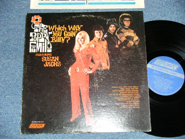 画像1: THE POPPY FAMILY feat. SUSAN JACKS - WHICH WAY YOU GOIN' BILLY?  ( POP PSYCHE) ( Ex/Exlll)  / 1969 US AMERICA ORIGINAL Used LP 