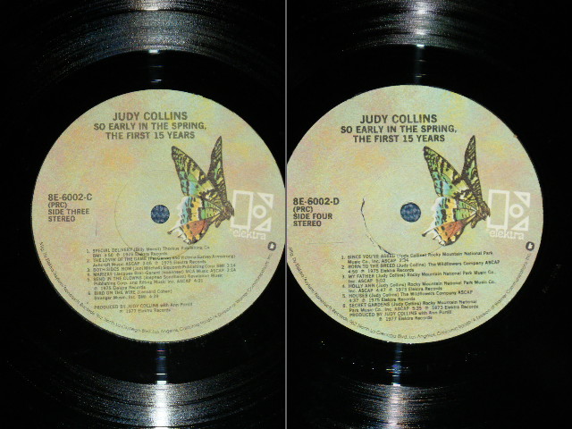 画像: JUDY COLLINS - SO EARLY IN THE SPRING THE FIRST 15 YEARS  ( Ex/MINT- Looks:Ex+++ )  / 1977 US AMERICA ORIGINAL Used 2-LP's 
