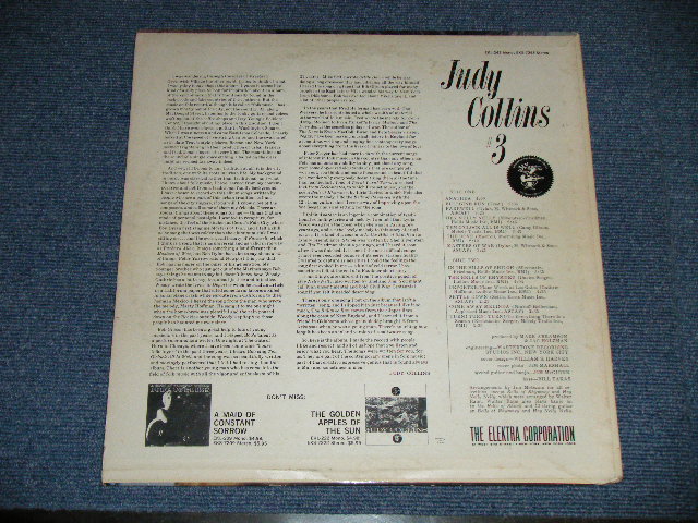 画像: JUDY COLLINS - 3 ( Ex+/Ex+++ A-1 : LIGHT SMALL SCRATCHES )  / 1963 US AMERICA ORIGINAL 1st Press "GUITAR PLAYER Label" MONO Used LP 