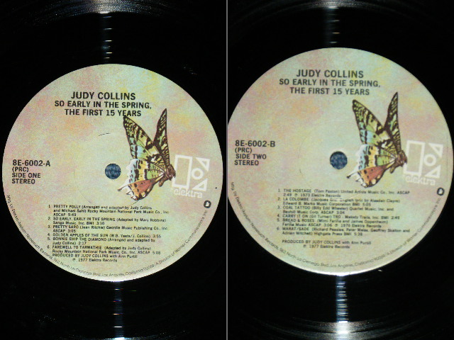 画像: JUDY COLLINS - SO EARLY IN THE SPRING THE FIRST 15 YEARS  ( Ex/MINT- Looks:Ex+++ )  / 1977 US AMERICA ORIGINAL Used 2-LP's 