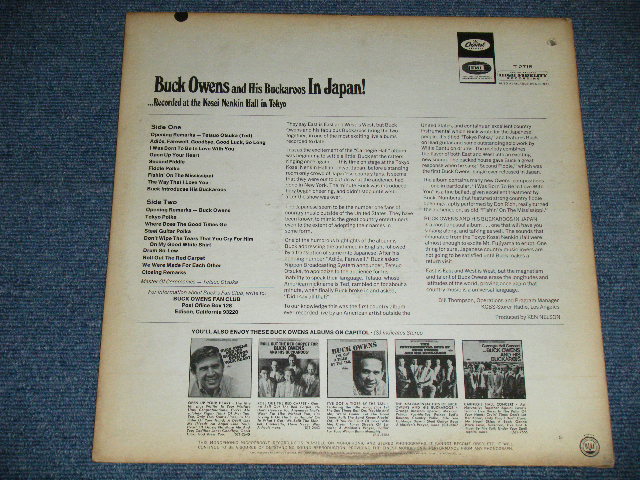 画像: BUCK OWENS and His BUCKAROOS - IN JAPAN ( Ex+/Ex+++ : BB) / 1967 US AMERICA  ORIGINAL "BLACK with RAINBOW RING Label" MONO Used LP 