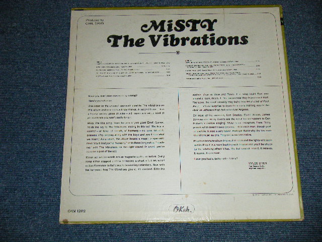 画像: THE VIBRATIONS -MISTY ( SWEET SOUL )  ( Ex/Ex++ Looks:Ex+)  / 1966 US AMAEICA ORIGINAL MONO Used  LP 