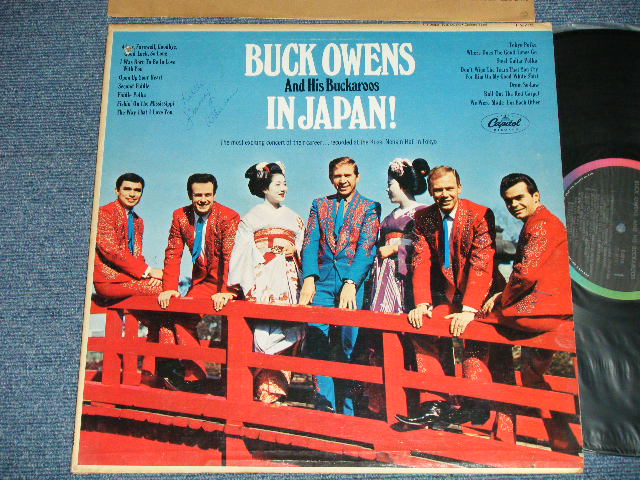 画像1: BUCK OWENS and His BUCKAROOS - IN JAPAN ( Ex+/Ex+++ : BB) / 1967 US AMERICA  ORIGINAL "BLACK with RAINBOW RING Label" MONO Used LP 