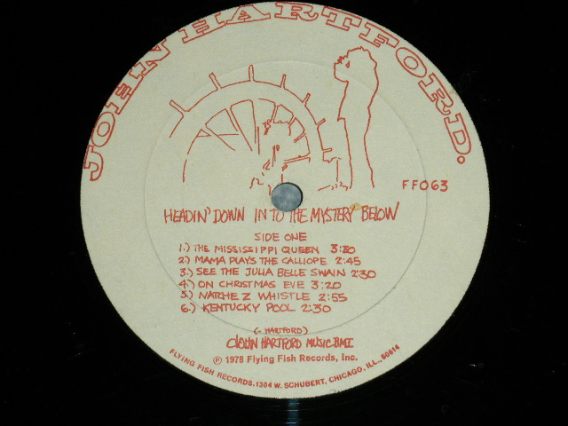 画像: JOHN HARTFORD - HEADIN' DOWN INTO THE MYSTERY BELOW  ( Ex-/Ex+++) : EDSP ) / 1978 US AMERICA ORIGINAL Used LP 