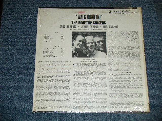 画像: The ROOFTOP SINGERS - WALK RIGHT IN!  (Ex+++/Ex+++, Ex+++ Looks:Ex++ EDSP) / 1963 US AMERICA ORIGINAL "STEREO" Used LP 