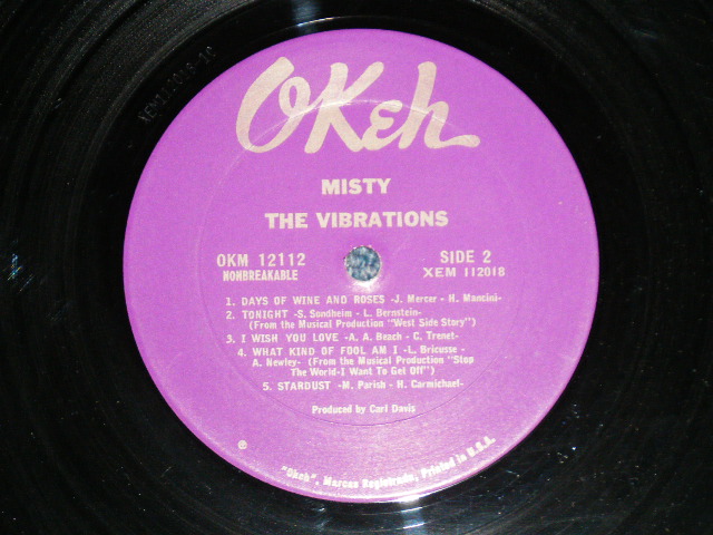 画像: THE VIBRATIONS -MISTY ( SWEET SOUL )  ( Ex/Ex++ Looks:Ex+)  / 1966 US AMAEICA ORIGINAL MONO Used  LP 